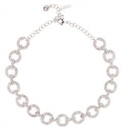 Black Friday Deal, Circle link Swarovski Crystal Necklace