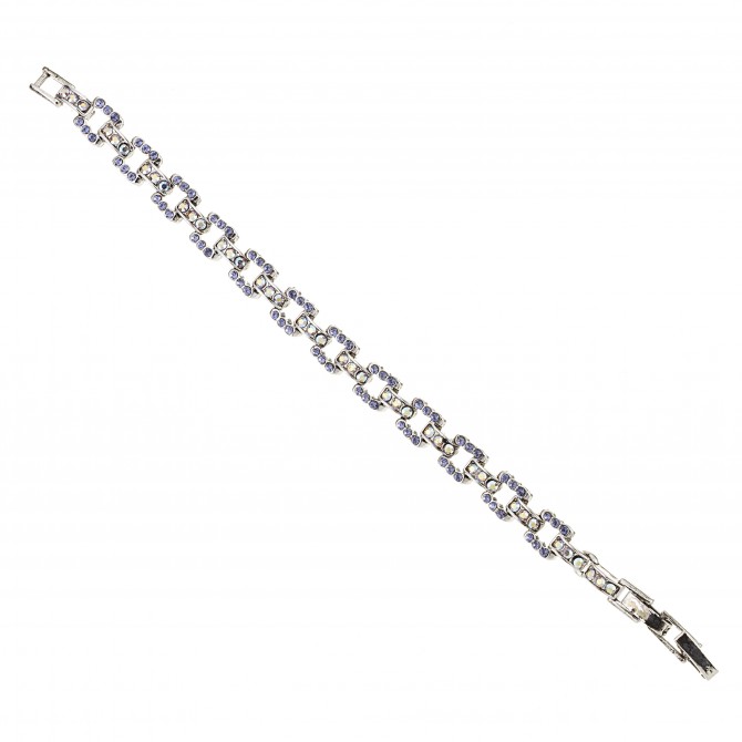 Gemini London Jewellery, Swarovski Crystal Square Link Bracelet