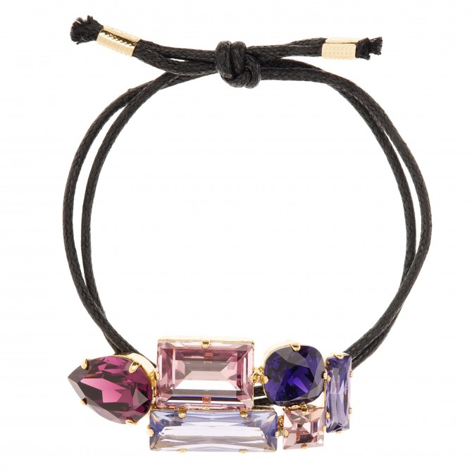 Martine Wester Crystal Craze Purple Bracelet 