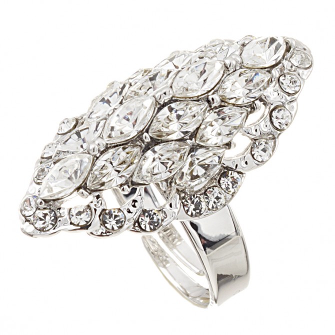 Swarovski Diamond Cluster Ring 