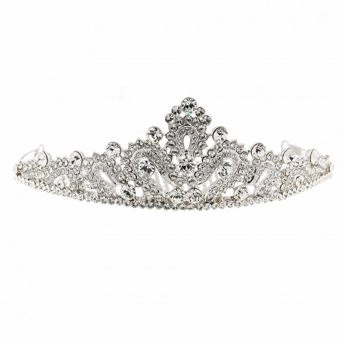 Swarovski Crystal Tiara Fleur de lis, regal 