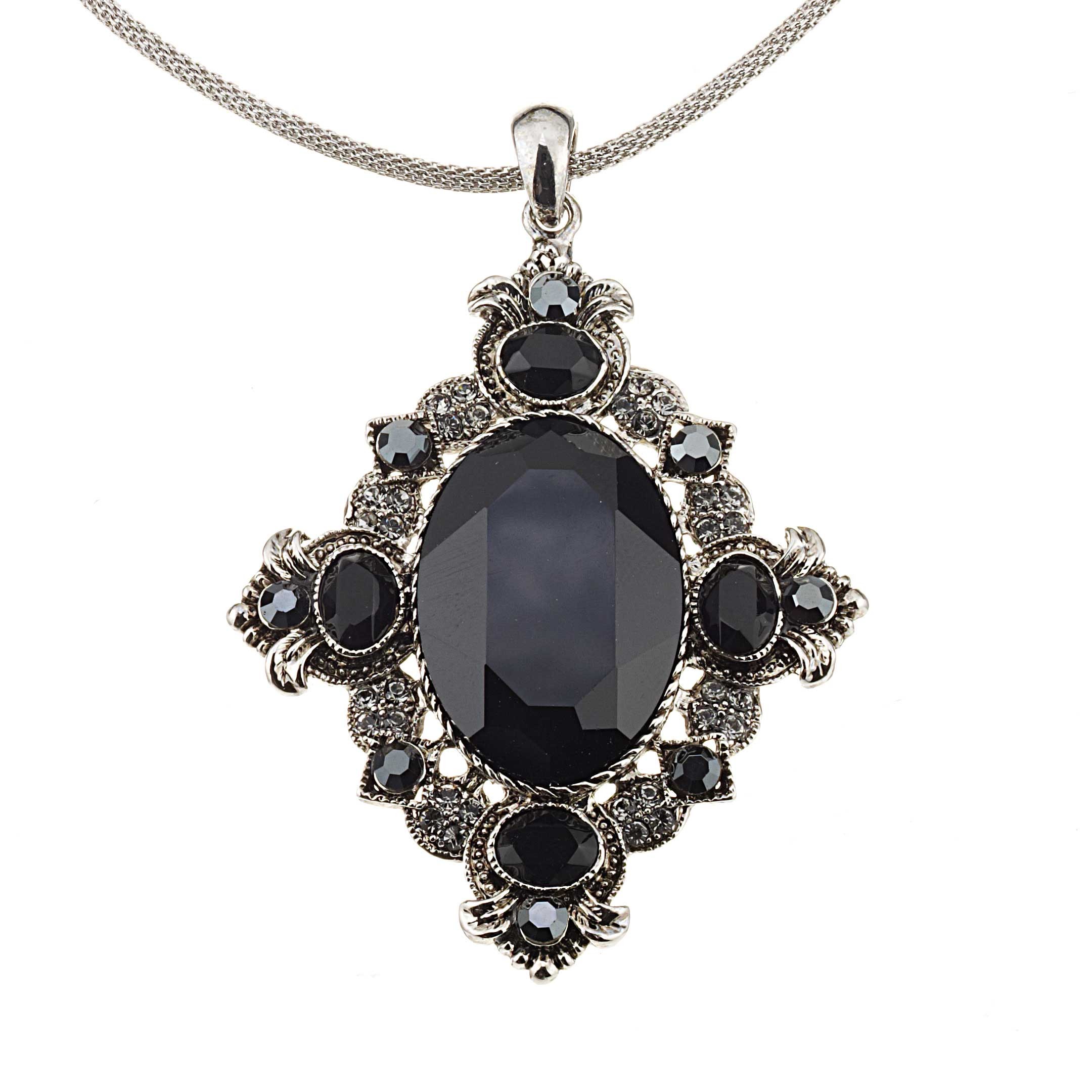 Swarovski Crystal Vintage Swarovski Black Diamond And Jet Crystal 