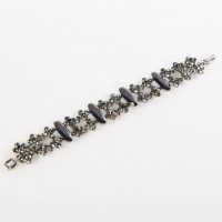 Swarovski Black Crystal Bracelet Gemini Jewelry