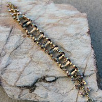 Gold Topaz Swarovski Crystal Bracelet