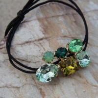 Martine Wester Crystal Craze Green Bracelet 