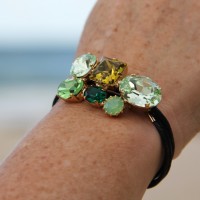 Martine Wester Crystal Craze Green Bracelet 