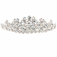 Swarovski Crystal Tiara AB & Clear White Diamond Swarovski Crystals 