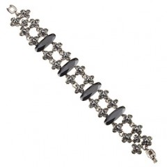 Swarovski Black Crystal Bracelet Gemini Jewellery