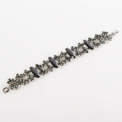 Swarovski Black Crystal Bracelet Gemini Jewelry