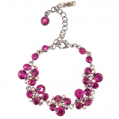 Pink Swarovski Crystal Chandelier Drop Bracelet