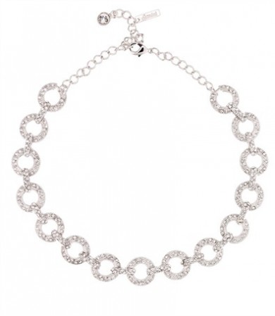 Circle link Swarovski Crystal Necklace