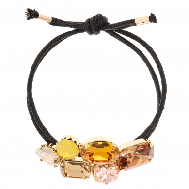 Martine Wester Limited Edition Crystal Craze Topaz Bracelet, Gold Plated 