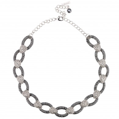 Swarovski Crystal Oval & Heart Dance Necklace