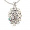 AB Swarovski Crystal Cluster Necklace