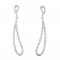 Abstract Hoop Earrings - Made with AB Swarovski Crystals, 64mm Drop
