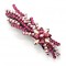 Pink Fiesta Swarovski Crystal Flower Spray Hair Slide, Gemini London