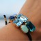Martine Wester Crystal Craze Blue Bracelet_