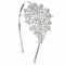 Swarovski White Diamond, AB Crystal Flower, Horns, Bells, Hairband 